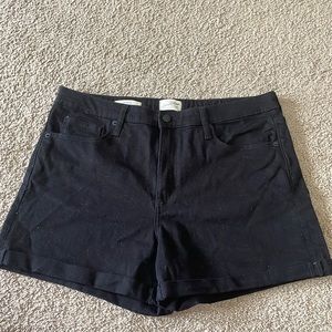 Size 16 Universal Thread High Rise Midi Black Jean Shorts